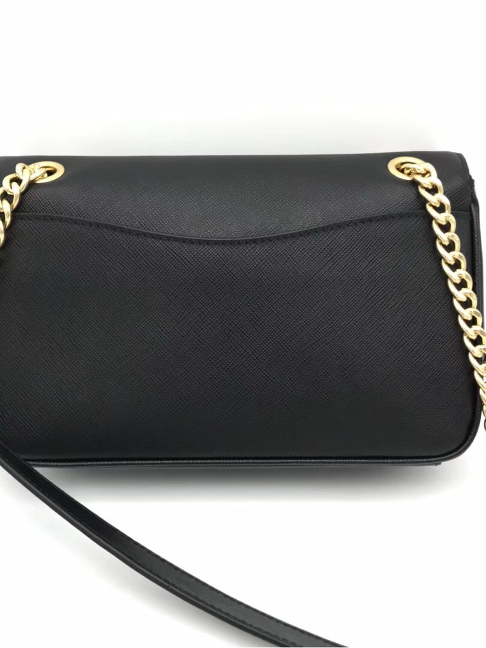 Prada Black Saffiano Leather Chain Shoulder Bag - Picture 2 of 13